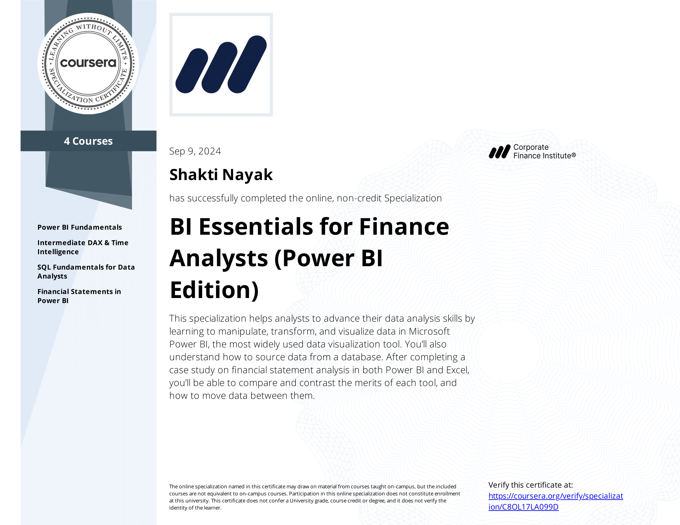 CFI Finance Analyst